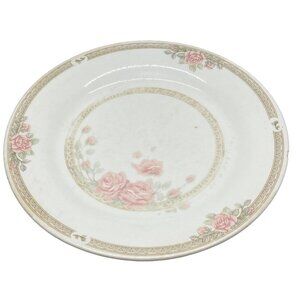 Set of 2 Crown Ming plates fine China Christina roses ring pattern 10.5" READ